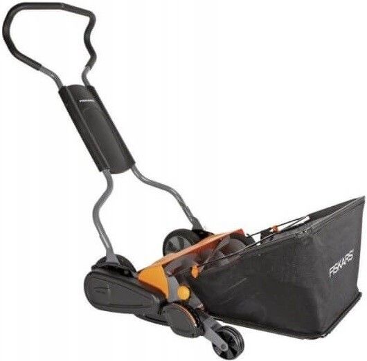 Газонокосарка і травосбірник Fiskars StaySharp Max (1001658)