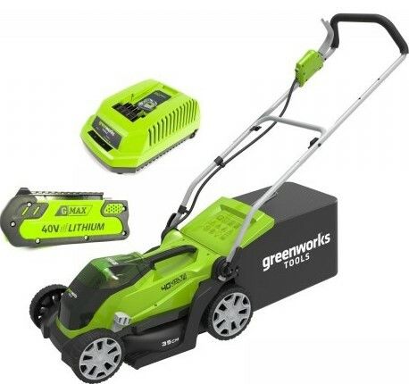 Газонокосарка акумуляторна Greenworks G40LM35K2 з АКБ і 2 Ah і ЗП (2501907UA)